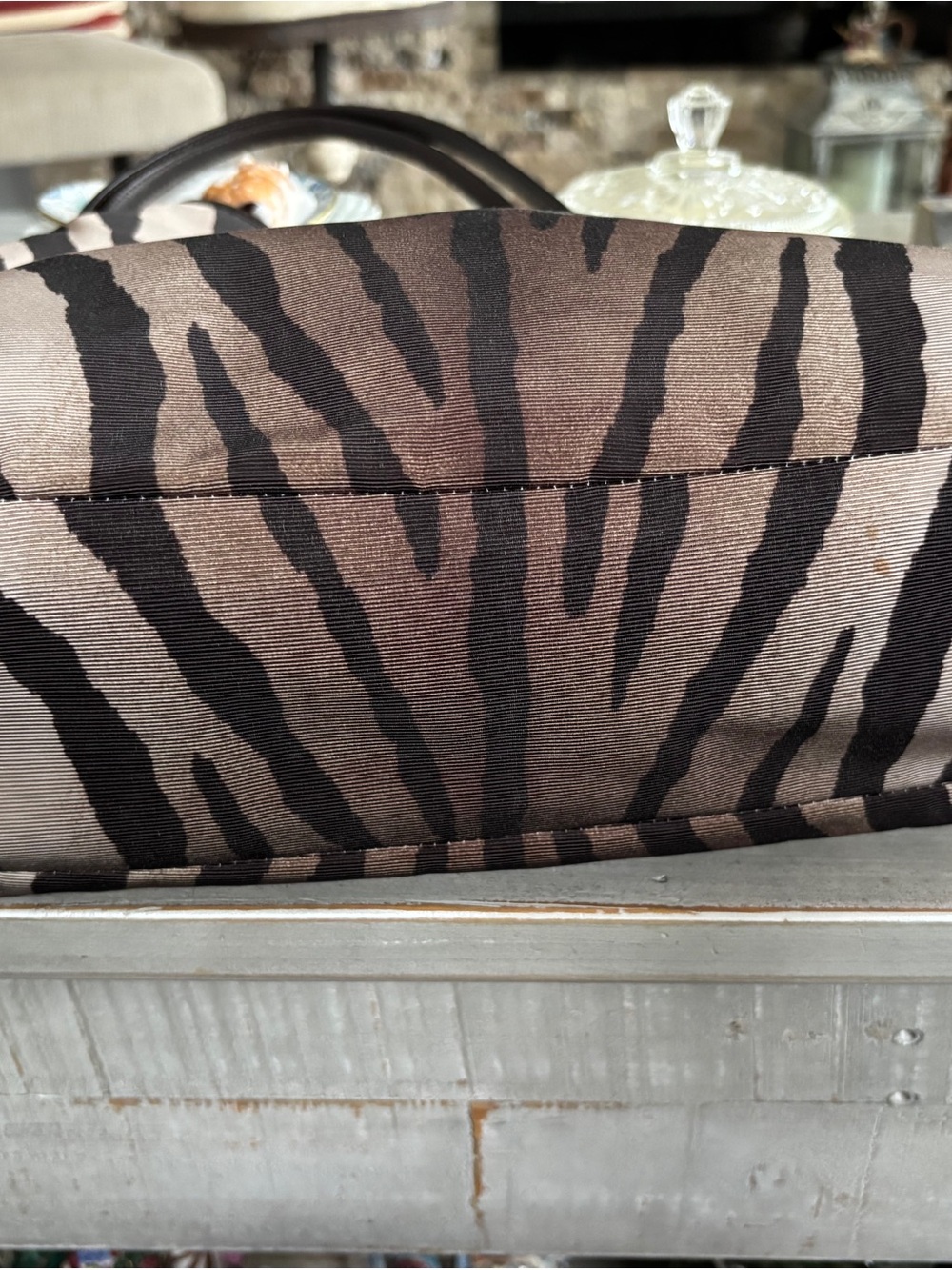 Coach Madison Zebra Print Small Phoebe Shoulder Bag - Picture 3 of 14